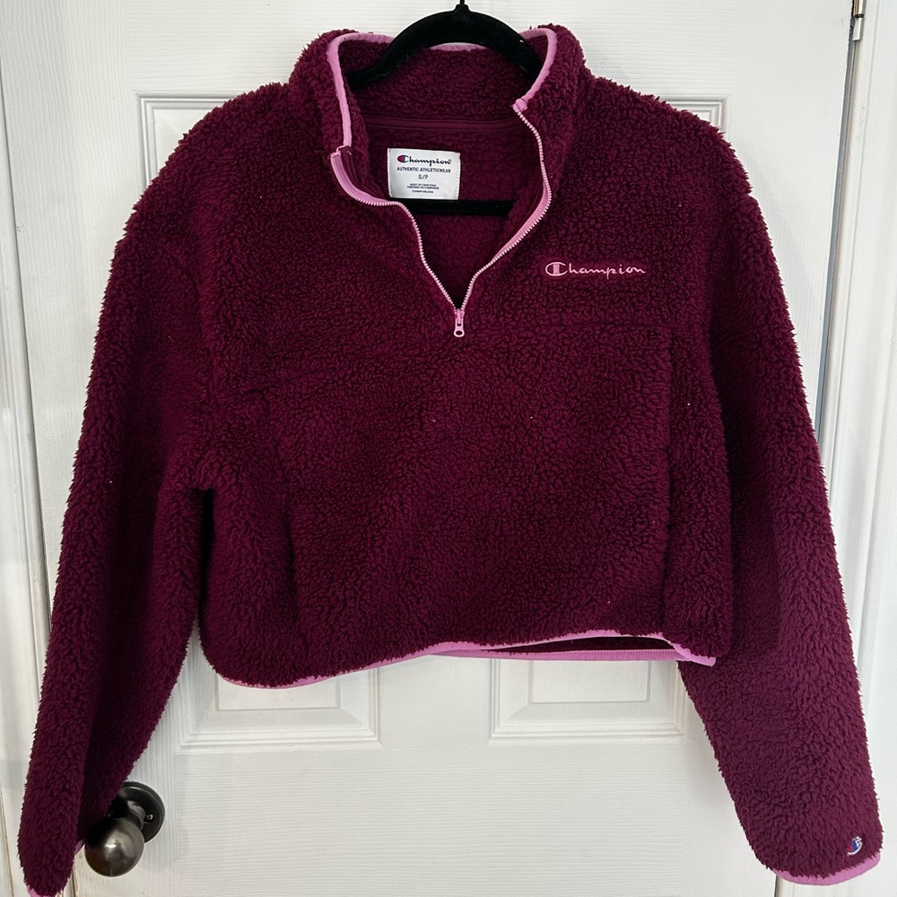Champion dark plum/purple Fleece Half-Zip Pullover